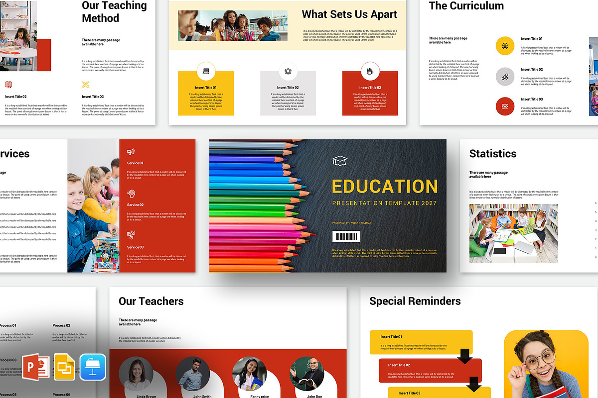 Education Template Presentation, a Presentation Template by Blackcloud_Creations (Photo 1 of 6)