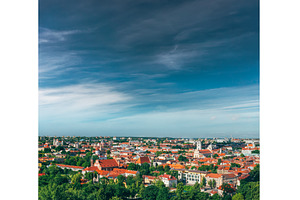 Cityscape Of Vilnius, Lithuania In, an Architecture Photo by Our Amazing World