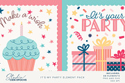 It's My Party Element Pack, an Illustration by Studio Cien Epochs (Thumbnail 3 of 4)