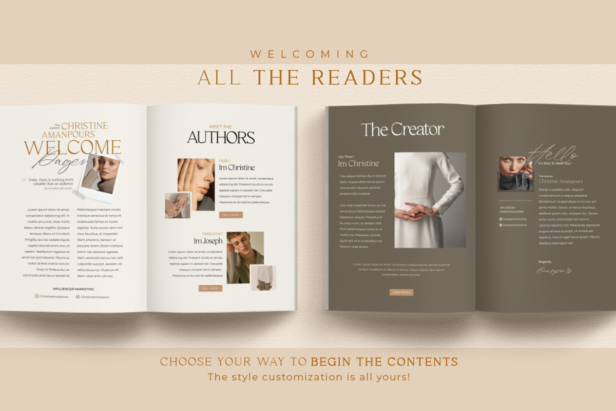 eBook Template Creator | CANVA PS, a Magazine Template by Eviory (Photo 5 of 28)