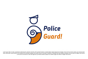 Police Cop Logo Design Illustration, a Branding & Logo Template by Morvana Crew