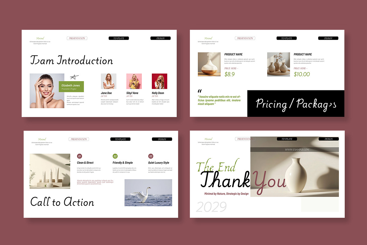 Clean Minimal Presentation Template, a Presentation Template by MightyDesign (Photo 5 of 8)