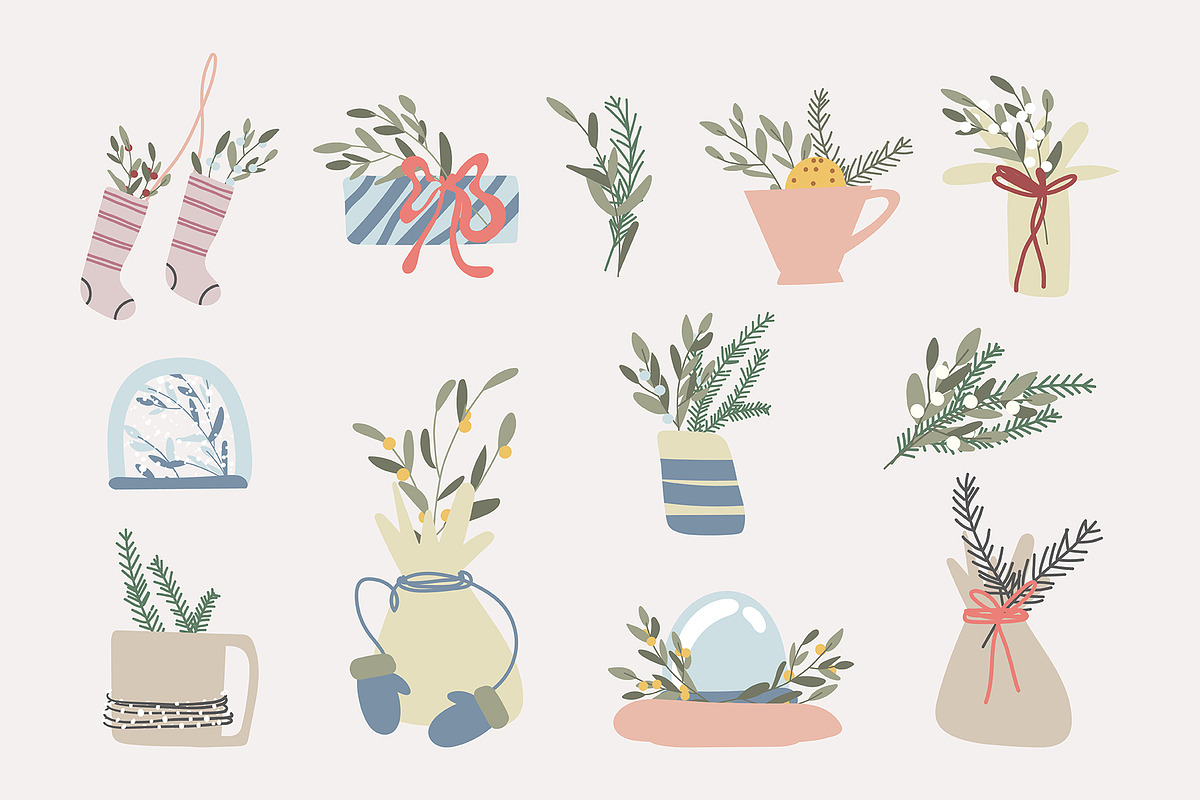 Sustainable Christmas Illustrations, a Seasonal Illustration by JuDesign (Photo 9 of 14)