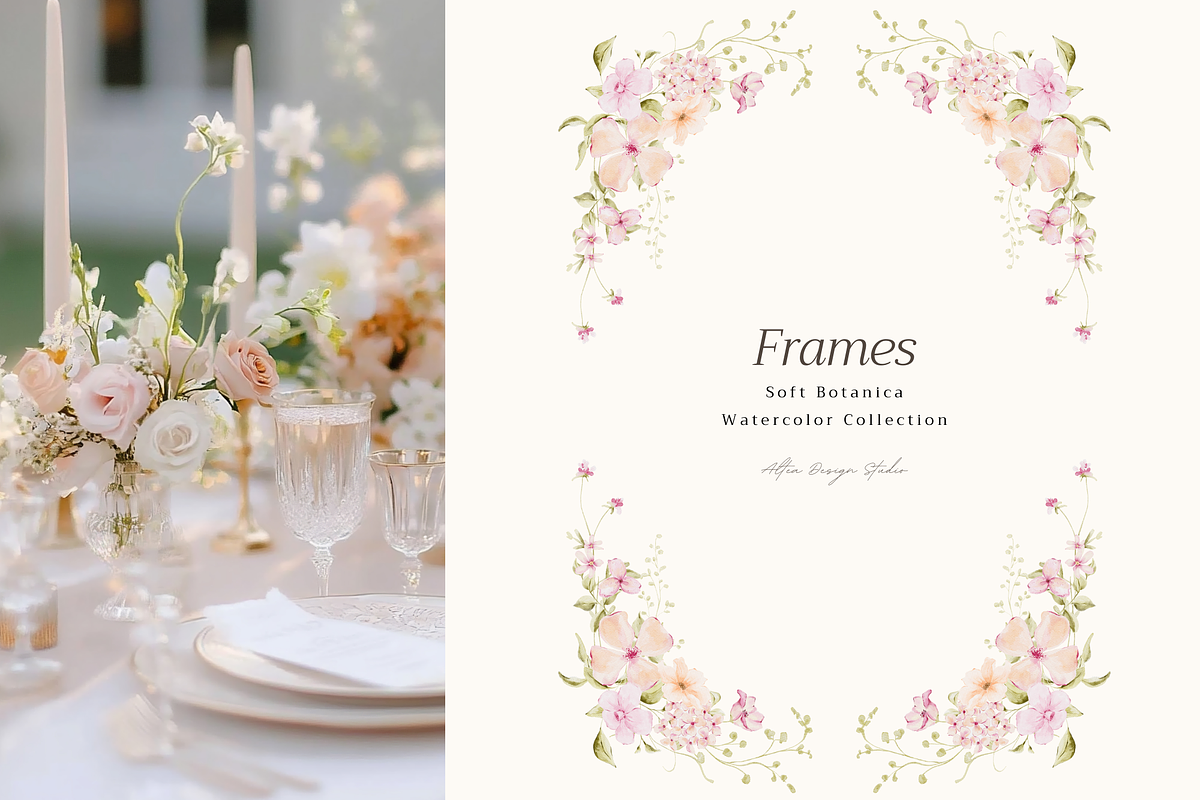 Delicate Pastel Watercolor Flowers, a Decorative Illustration by Altea Design Studio (Photo 9 of 26)