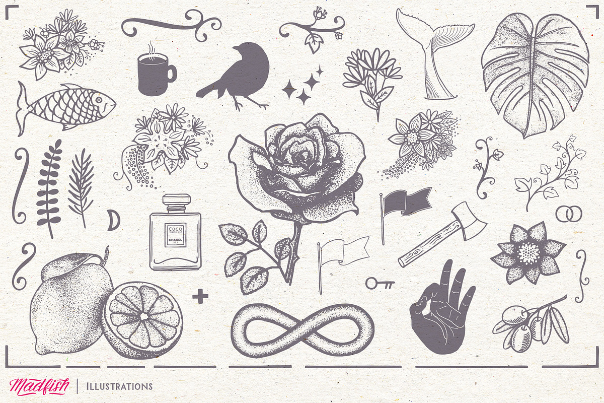 Madfish Font Family ++ EXTRAS preview 8