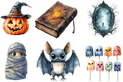 Halloween Clipart Bundle, an Illustration by Designking (Thumbnail 3 of 4)