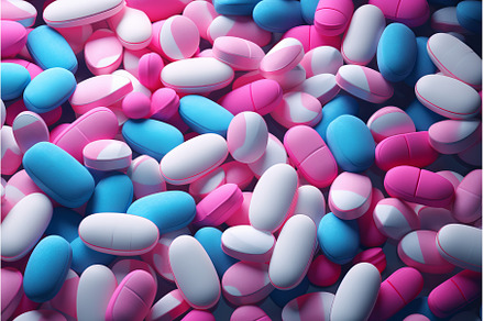 Colorful assortment of medication, a Health & Medical Photo by Ylivdesign