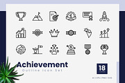 Achievement Outline Icons, an Outline Icon by Zeer Graphic (Thumbnail 2 of 2)