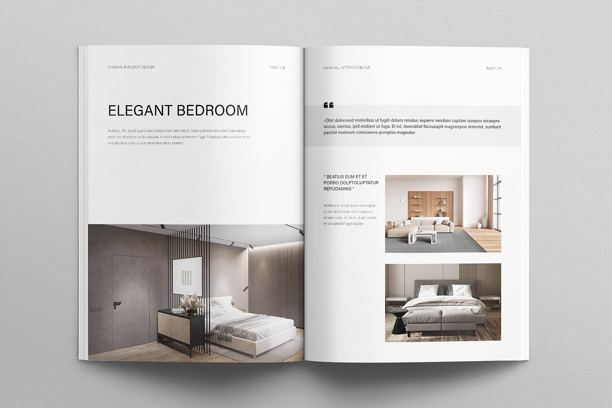 Minimal Interior Design Template, a Brochure Template by E-Type (Photo 4 of 7)