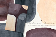 Watercolor Backgrounds Modern Shapes, an Object Graphic by Webvilla Studio (Thumbnail 1 of 5)