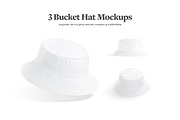 Bucket Hat Mockups, a Hat Mockup by rebrandy (Thumbnail 2 of 9)