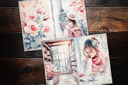 Dreamy Fiminine Travel Junk Journal, a Decorative Illustration by V Design Creator (Thumbnail 7 of 12)