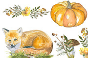 Autumn and foxes animals set, an Object Graphic by JuliaFast (Thumbnail 2 of 7)