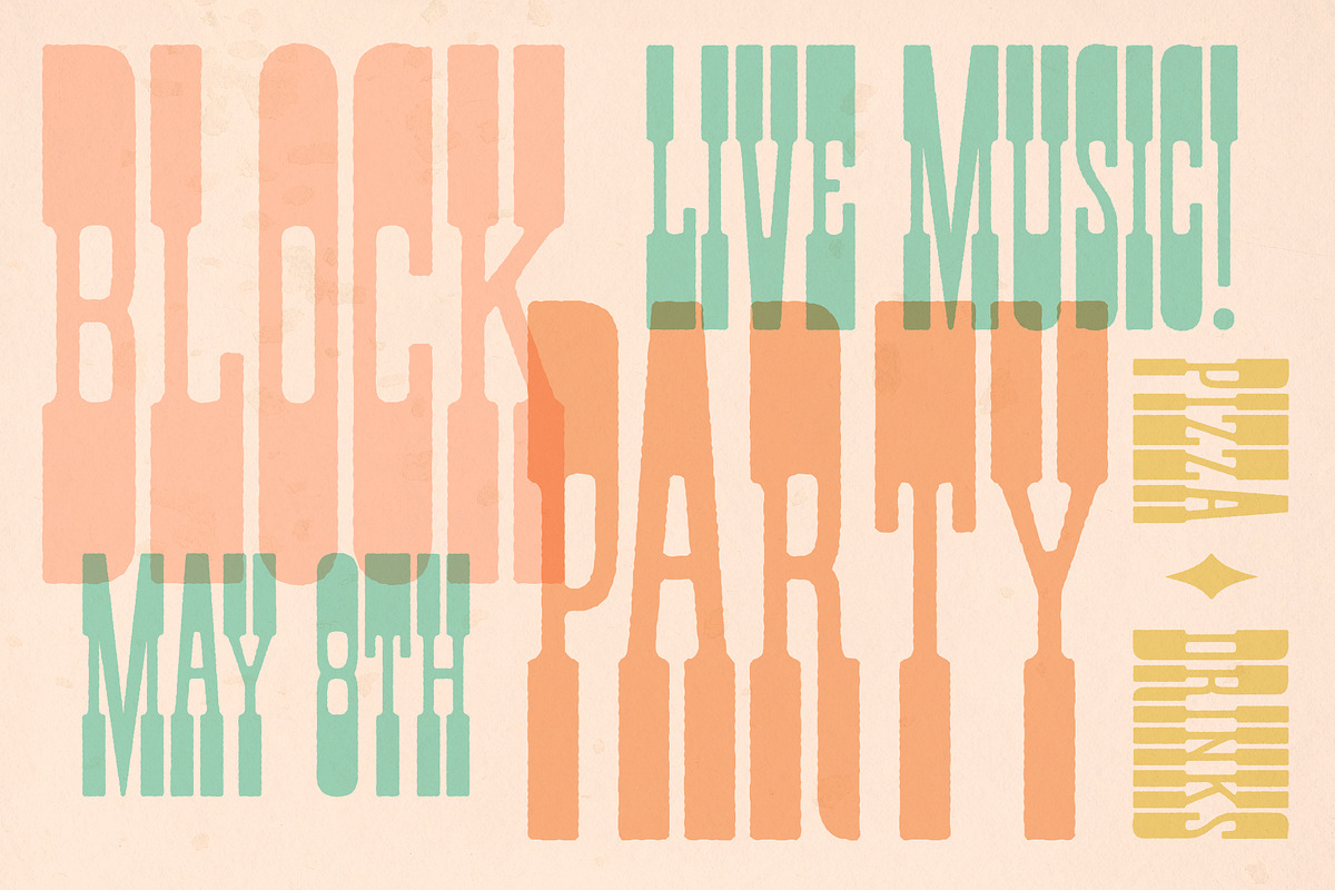 Santa Rosa Vintage Font Duo, a Sans Serif Font by Molly Suber Thorpe (Photo 9 of 15)