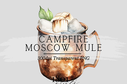 Campfire Moscow Mule Illustration