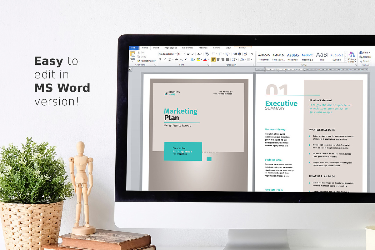 Marketing Plan Template, a Brochure Template by Sabin (Photo 7 of 7)