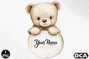 Watercolor Boho Teddy PNG, an Illustration by DreamCafeArt (Thumbnail 1 of 7)