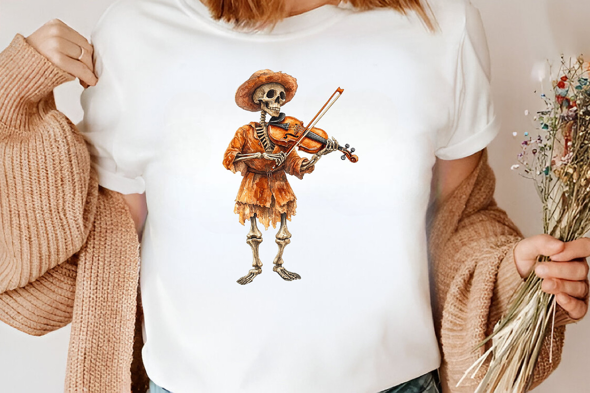 Watercolor Day of the Dead Clipart, an Illustration by Canvas Craft (Photo 5 of 7)