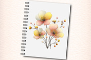 Watercolor Flowers Clipart, an Illustration by Digital Artistic99 (Thumbnail 5 of 10)
