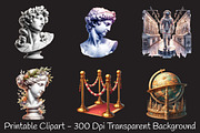 Museum Watercolor Cliparts, an Illustration by RobertsArt (Thumbnail 6 of 9)