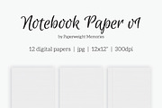 Patterned Paper - Notebook Paper, a Pattern Graphic by Paperweight Memories (Thumbnail 5 of 5)