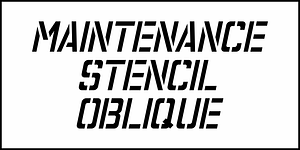 Maintenance Stencil JNL