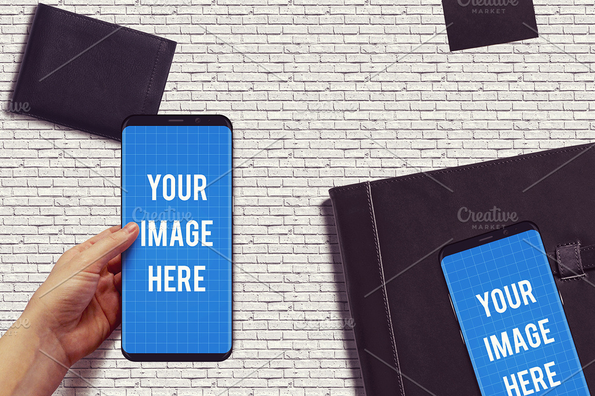 Samsung Galaxy S8 Mockup, an Android Mockup by Tzochko (Photo 7 of 11)