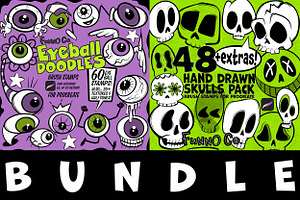 Procreate Bundle! Skulls & Eyeballs