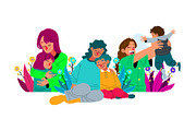 Mother’s Day Doodle Illustration Set, an Object Graphic by SLAB! Design (Thumbnail 3 of 3)