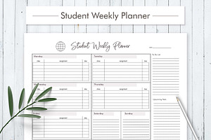 Student Weekly Planner