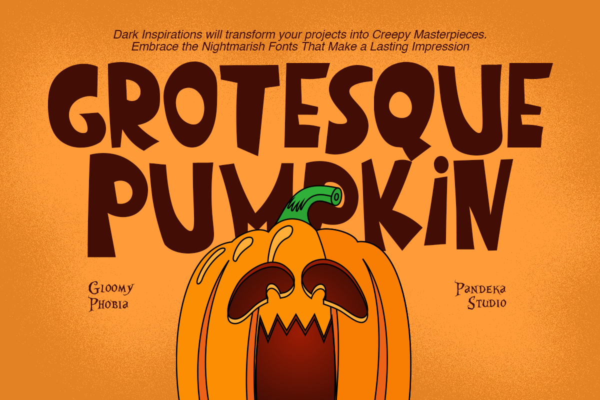 Gloomy Phobia - Horror Display Font, a Font by Pandeka Studio (Photo 4 of 12)