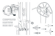 Compound Hunting Bow Set, a Sport Illustration by Blacklight (Thumbnail 4 of 8)