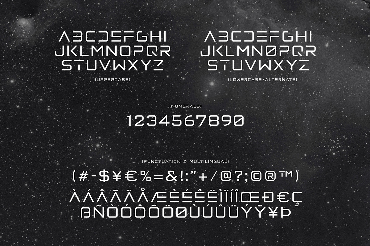 Realtro - Futuristic Font, a Sans Serif Font by Studio Siv (Photo 2 of 7)
