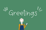 Greetings, a Handwritten Font by Sofia Skoog (Thumbnail 1 of 8)