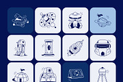 Space Drawing Art, an Outline Icon by Vectors Market (Thumbnail 8 of 8)