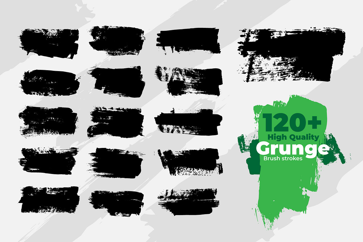 Set of Grunge Brush Strokes, a Brush Add-On by Warm Snow (Photo 1 of 6)