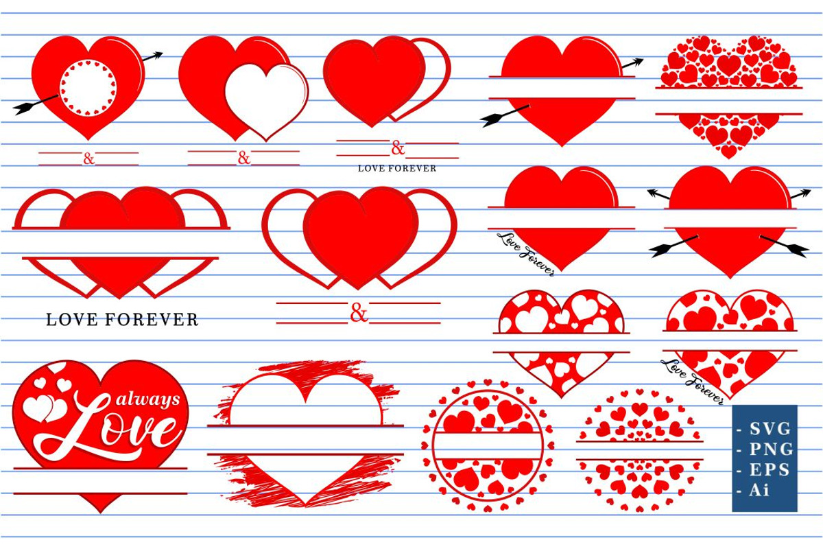 Valentines Day SVG Bundle 500 Design, an Object Graphic by D2PUTRI (Photo 6 of 31)