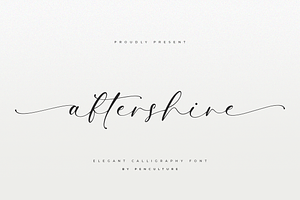 Aftershine Elegant Calligraphy Font