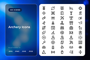 Archery Icons, a Duotone Icon by Wencory (Thumbnail 1 of 2)
