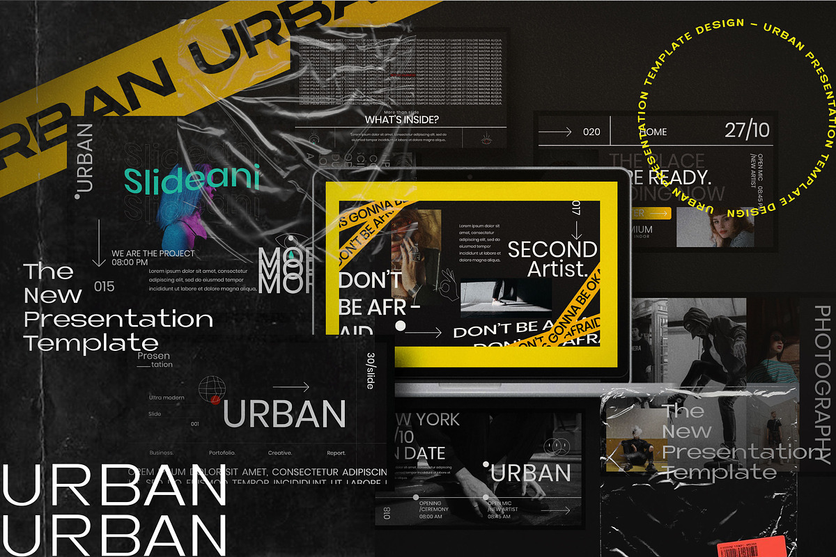 URBAN - Creative Powerpoint, a Presentation Template by Dirtytemp Studio (Photo 2 of 9)