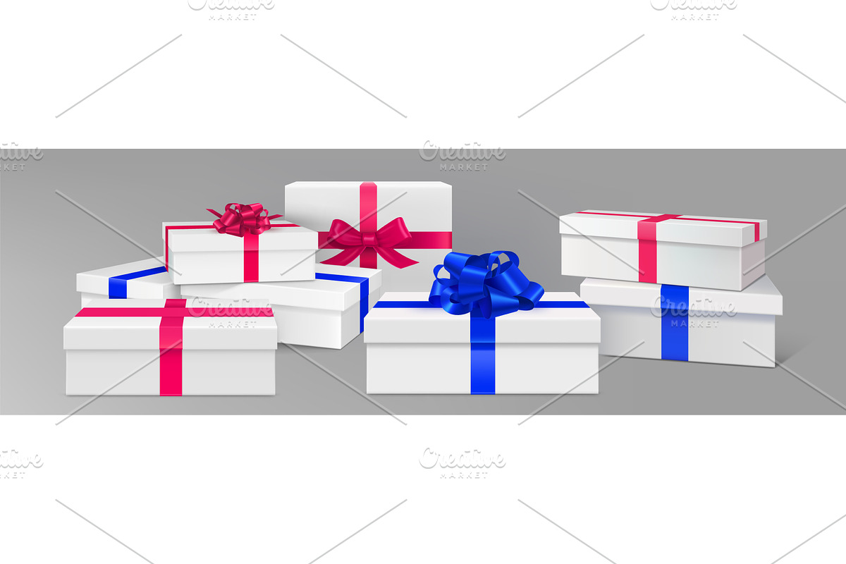Gift box podium and prize, an Object Illustration by art PVP - market