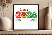 New Year 2026 Christmas PNG, an Illustration by Black Bird Studio (Thumbnail 4 of 4)