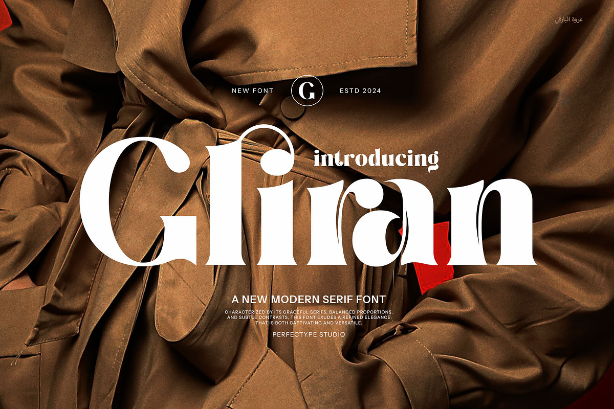Gliran Elegant Serif Font, a Serif Font by Perfectype (Photo 1 of 8)