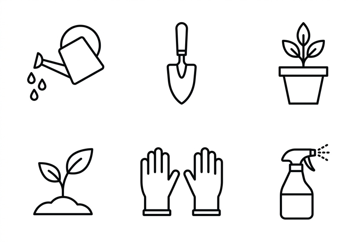 Bundles Set Flower Market Icons, an Outline Icon by adenpinkstore (Photo 10 of 12)