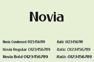 Novia Font Family