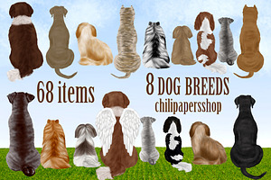 Dog Breeds Clipart,Dogs clip art,Pet