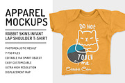 Infant Lap Shoulder T-Shirt Mockups, a Shirt Mockup by GraphicHero (Thumbnail 1 of 6)