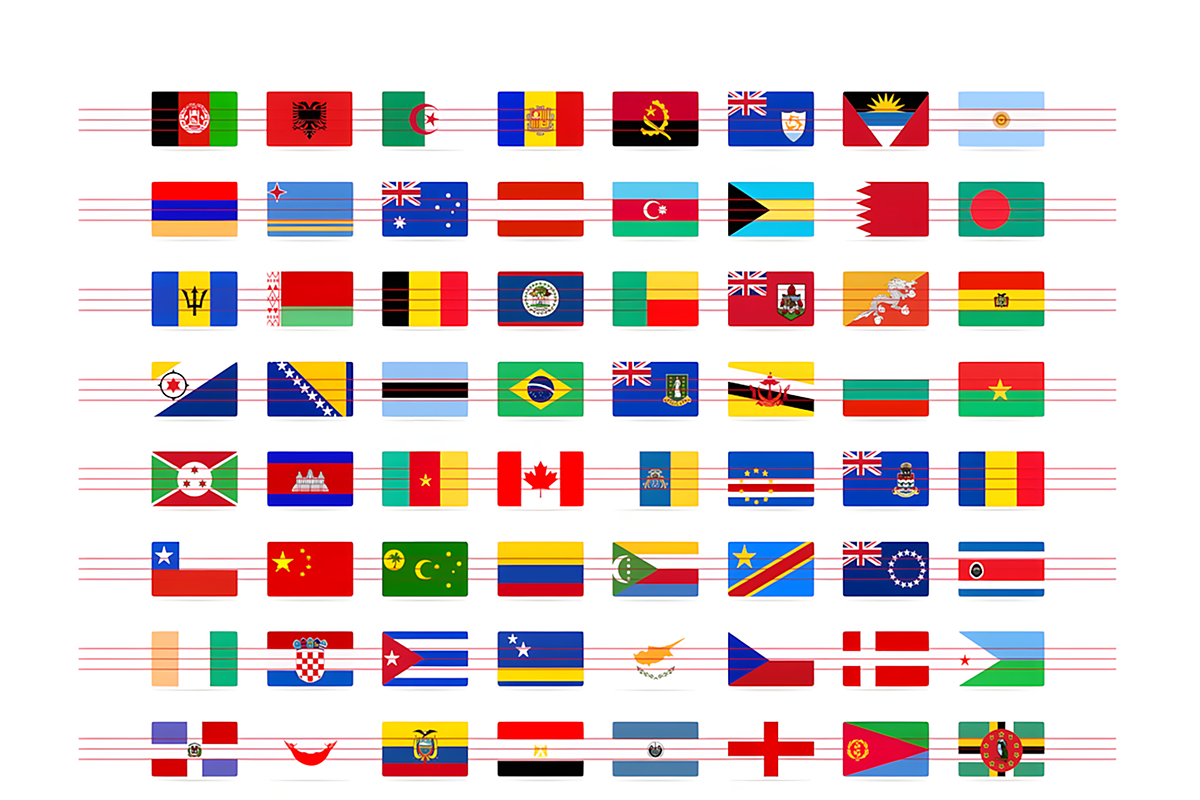 Flat Flags (228 Flags PNG/ICO/ICNS), a Solid Icon by alpercakici (Photo 6 of 6)