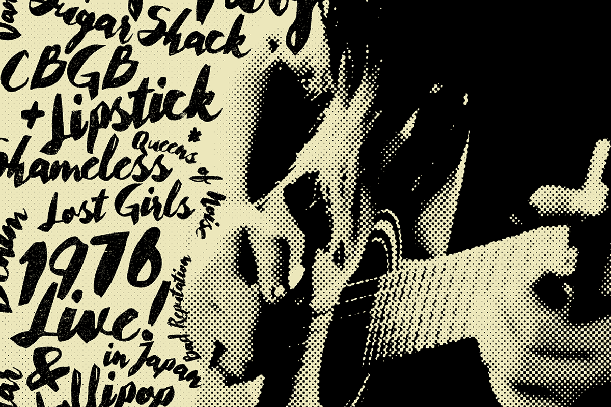 Cherie Bomb - Punk rock script font, a Script Font by Great Scott! (Photo 4 of 8)