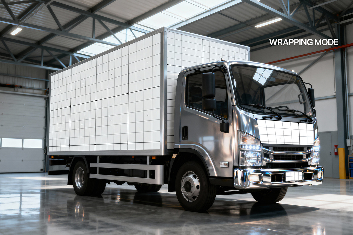 Box Truck Branding Mockup, an Advertising Mockup by RamStudio2 (Photo 7 of 15)
